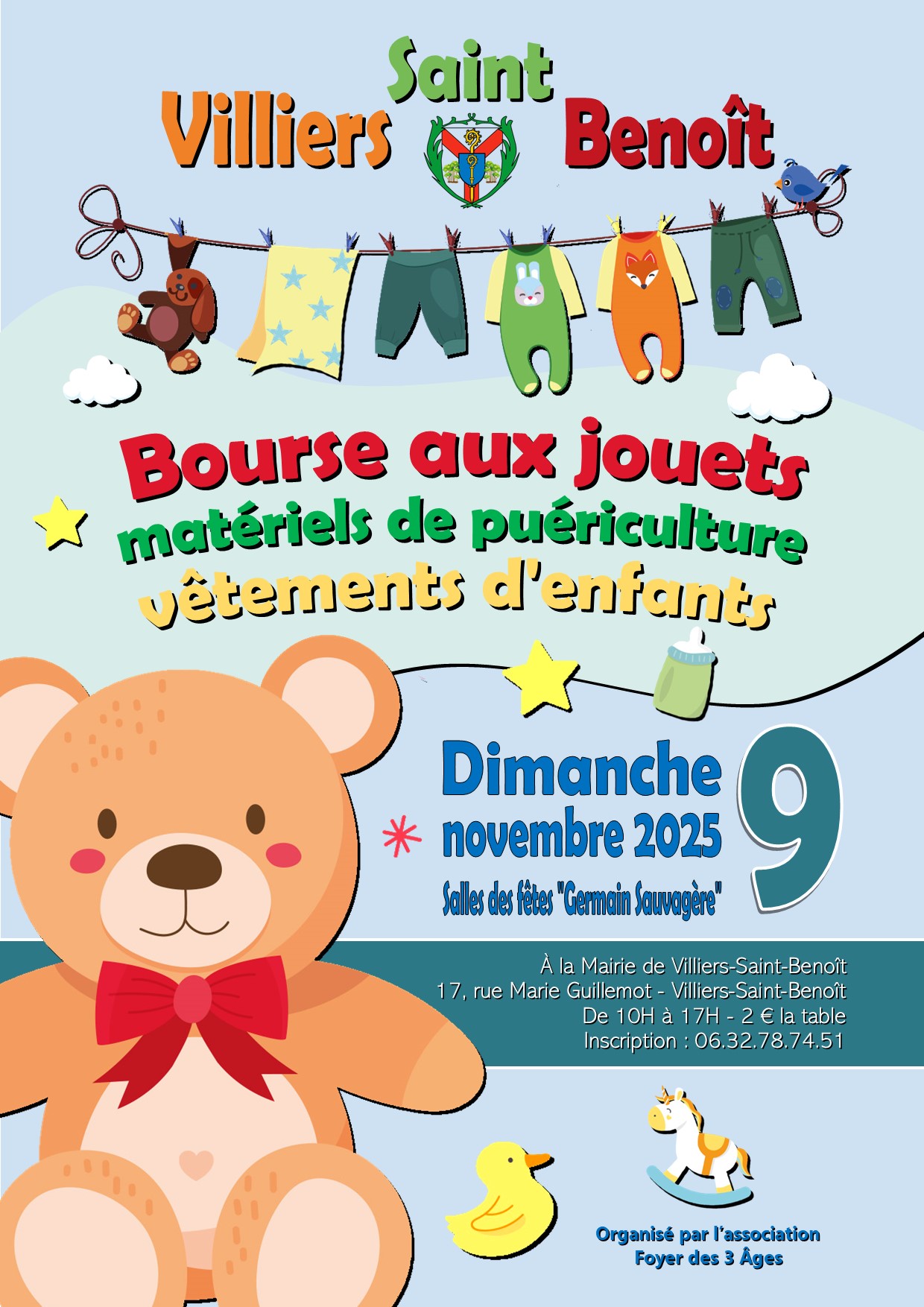 BOURSE AUX JOUETS - VETEMENTS - MATERIELS DE PUERICULTURE